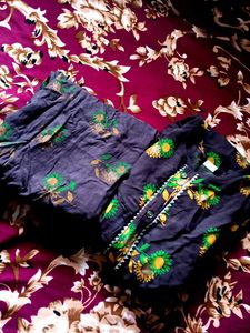 Floral Print Kurti Set