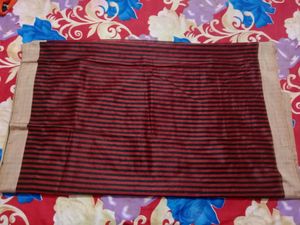 Brown,black &amp; Tan Colour Saree