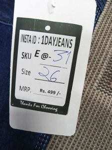 E@31 Dark Blue Cargo Jeans Waist size 26