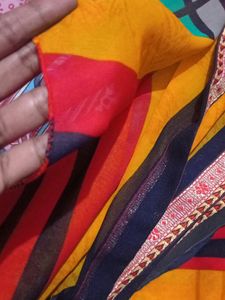 Saree Georgette Yellow