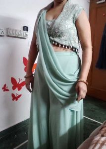 Party Wear Saree Look Dress