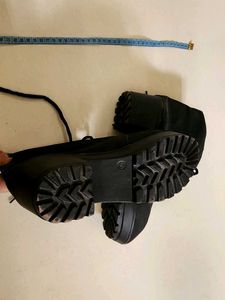 Black Velvet Boots - Size 7 (UK)