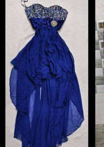 Elegant Blue Party Dress