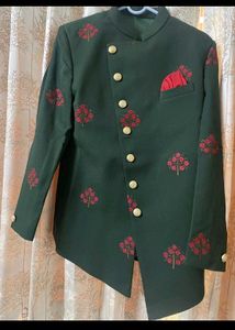 Stylish Green Nehru Suit