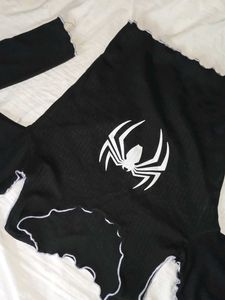 A Spider Print Top