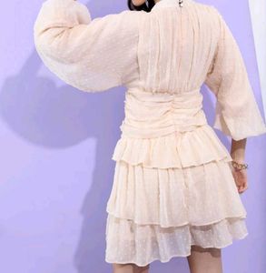 Beige Midi Dress