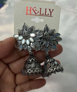 oxidized Jhumka Earrings