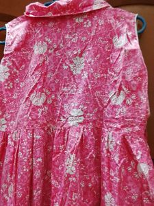 Vintage Pink Floral Dress