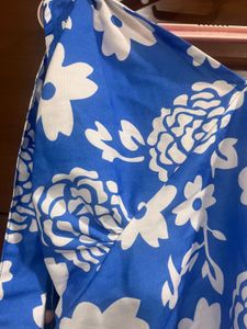 Printed Fit And Flare Dress 💙