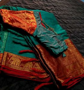 Elegant Green Saree Combo 2 Sare