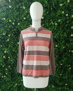 Striped Knit Top(stretchable)