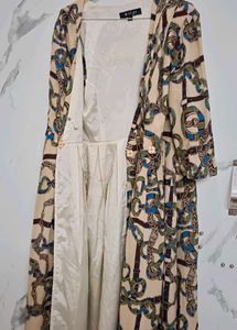 Korean Patterned Chain Print Dress