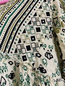 Patterned Mini Dress