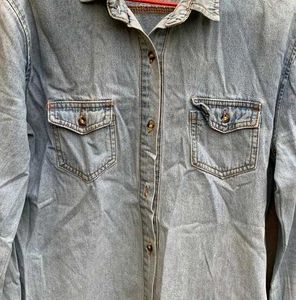 vintage old money Denim Shirt