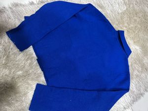 Aesthetic Blue Crop Cardigan ✨