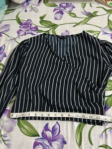 Stripped Black Crop Top