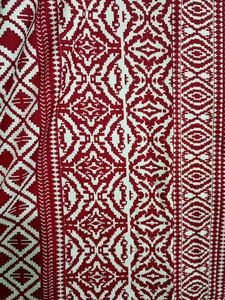 Red &amp; White Print Kurta