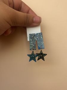 Star Drop Resin Earrings