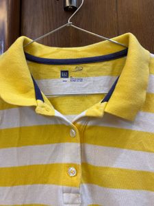 Gap Striped Collared T-shirt
