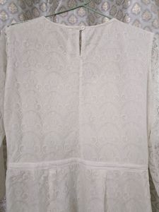 White Net Mini Dress