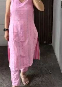 Anouk Pure Cotton Kurta With Trouser &amp; Dupatta