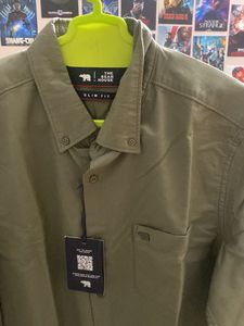 Olive Green Shirt with Tags