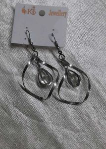 Stylish Silver Drop Earrings
