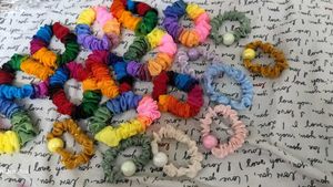 Earrings Cultures And Scrunchies Combo