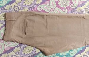 Tan Cotton Pant