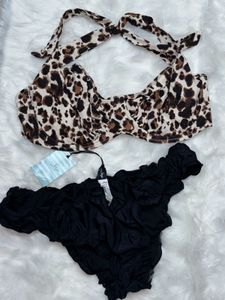 Leopard Print Bikini Set