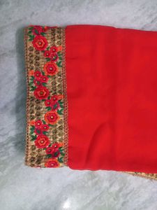 Beautiful Partywear Border Saree 🥻 ❤️