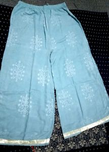 Kurta And Pallazo Set( Blue)