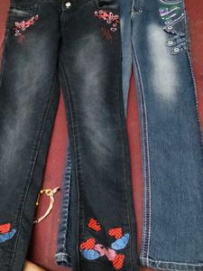 Embroidered Denim Jeans