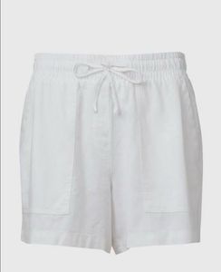 Cream/white Drawstring Shorts