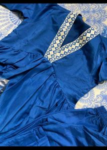 Silk Blue Kurta Set