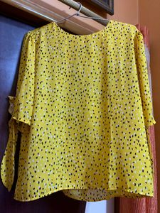 Polka Dot Yellow Top