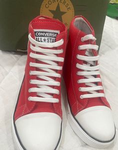 Red High-Top Converse Replica