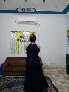 Elegant Navy Blue Maxi Dress