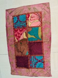 Set Of 3 Vintage Patchwork Throw Pillow