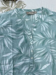 Leaf Print Top