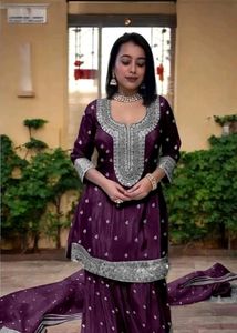 New/Unused Embroiderd Sharara Set