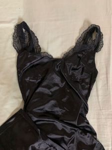 Silky Black Slip Dress