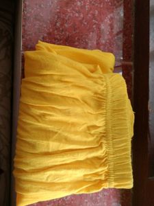 Yellow Ankle Length Leggings