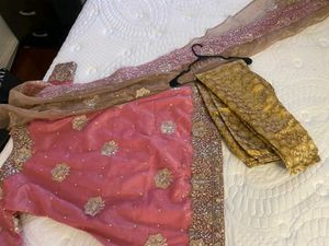 HEAVY BRIDAL PAKISTANI STITCHED SUIT &amp;  BROAD Lace