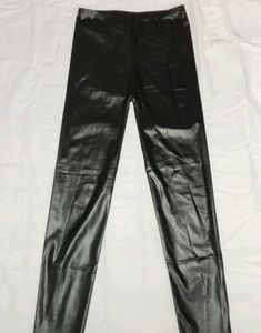 Black Glossy Skinny Fit Leather Pant🖤✨