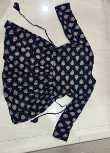 Elegant Navy Blue Ethnic Kurthi