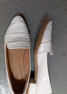 White Party Wear Loafers