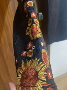 Embroidered boot cut Denim Jeans