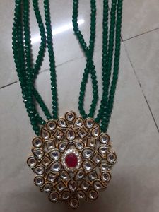 Green Long Set Jwellery