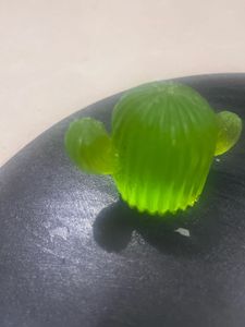Green Resin Cactus Figurine